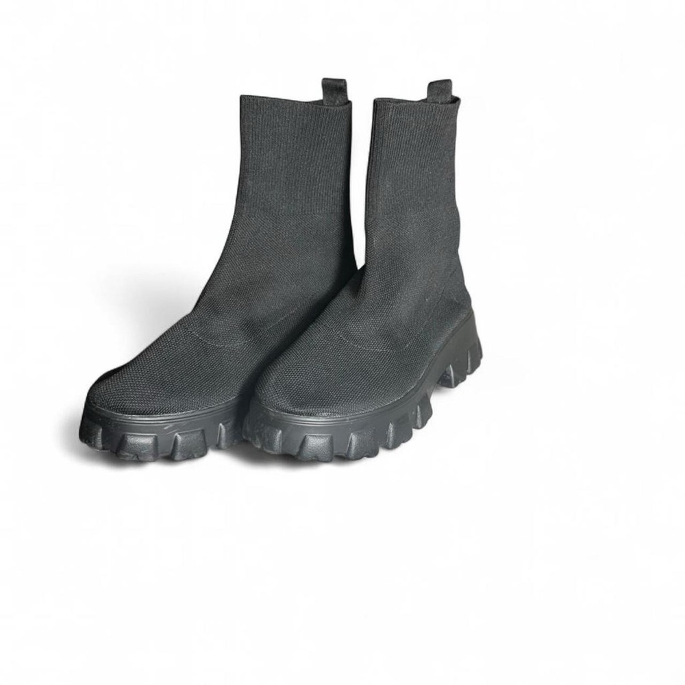 Black Chunky Sole Boots